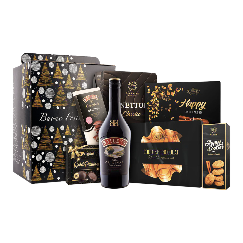 Cos cadou Crema de Whiskey Praline Panettone Ciocolata