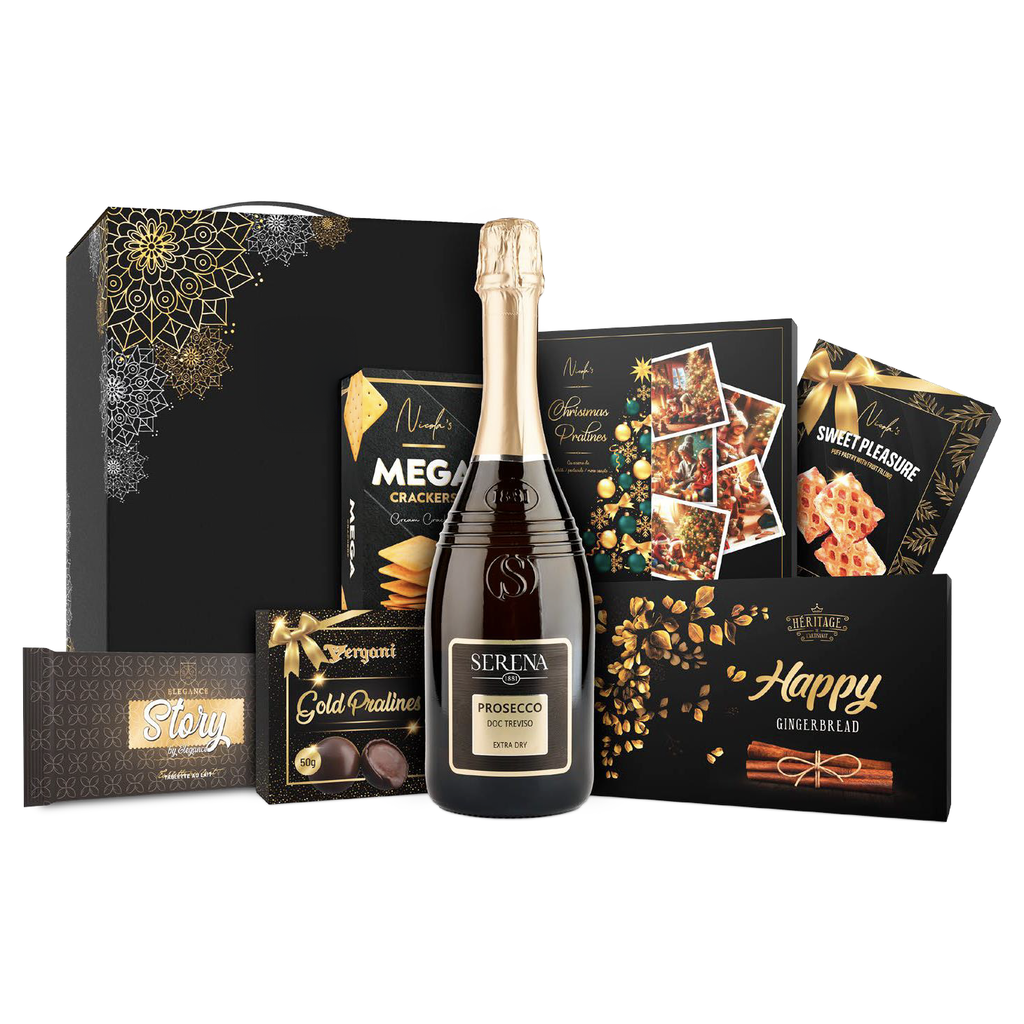 Cos cadou Prosecco Praline si Desert