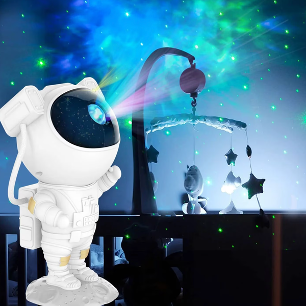 Mini Astronaut proiector cu Joc de Lumini Aurora Boreala si Stele