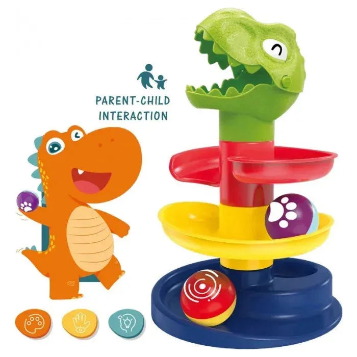 Jucarie interactiva mini Dino circuit pentru bebelusi