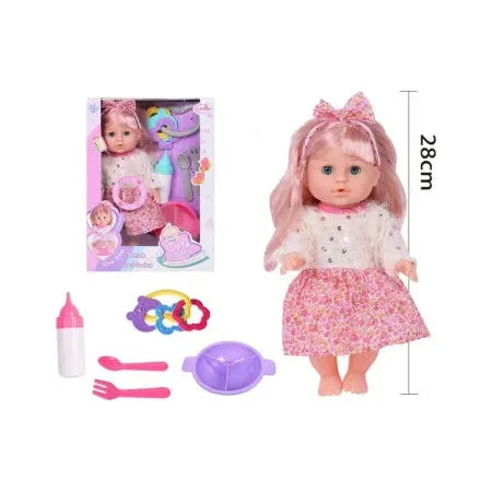 Papusa Bebelus LunaBebe Drink Wet Baby – Functii Realiste 28 cm
