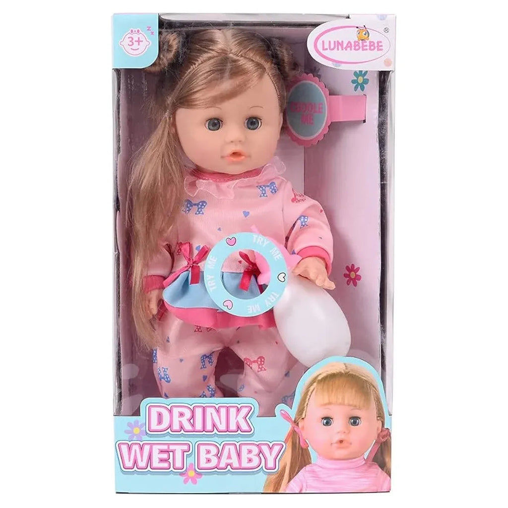 Papusa Interactiva LunaBebe Drink Wet Baby – Functii Realiste