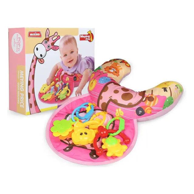 Perna pentru bebelusi cu centru de activitati de culoare roz