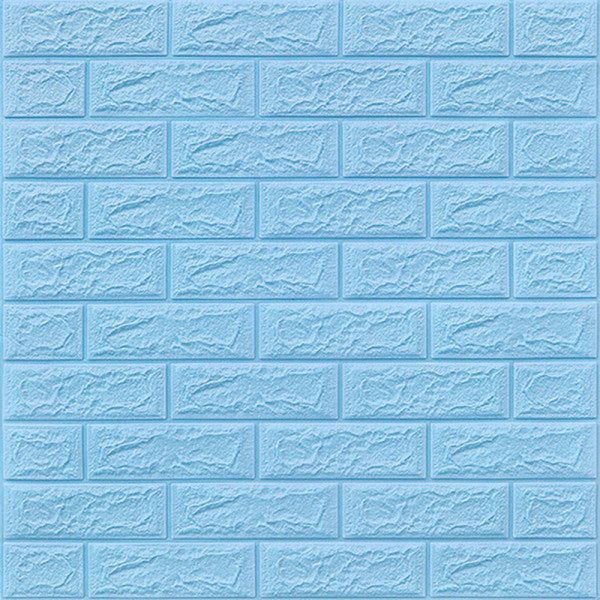 Placi Tapet 3D Caramida moderna albastra autoadeziv 70cm x 77cm x 3mm