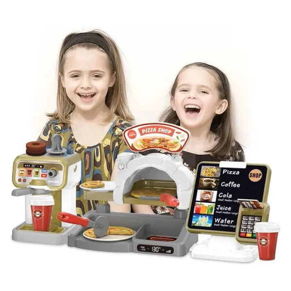 Set Pizza Shop – Jucarie Interactiva cu Cuptor si Accesorii pentru Micii Bucatari