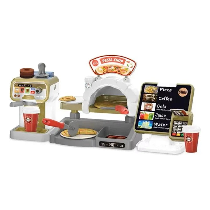 Set Pizza Shop – Jucarie Interactiva cu Cuptor si Accesorii pentru Micii Bucatari